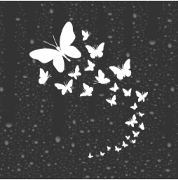 Butterflies Decal – Nature-Inspired Vinyl Sticker for Car, Laptop, or Tumbler