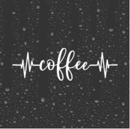 Coffee Decal – Glitter Vinyl Sticker for Tumbler, Mug, or Laptop