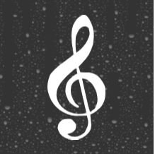 Treble Clef Decal | Glitter