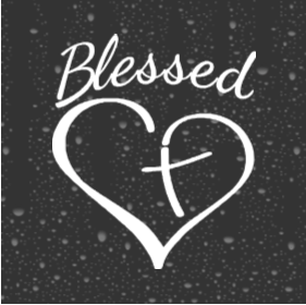 Blessed Heart Decal – Faith-Inspired Vinyl Sticker for Car, Laptop, or Tumbler