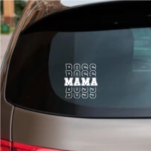 Boss Mama Decal – Empowering Vinyl Sticker for Car, Laptop, or Tumbler