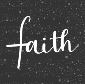 Faith Decal – Glitter Vinyl Inspirational Sticker for Car, Laptop, or Tumbler