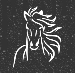 Horse Decal – Glitter Vinyl Equestrian Sticker for Car, Laptop, or Tumbler