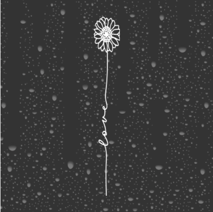 Love Flower Decal