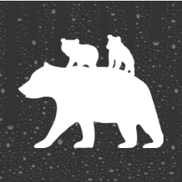 Mama & Baby Bears Decal | Glitter