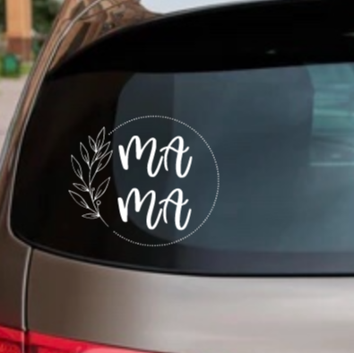 Mama Wreath Decal