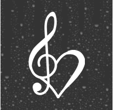 Treble Clef Love Decal | Glitter